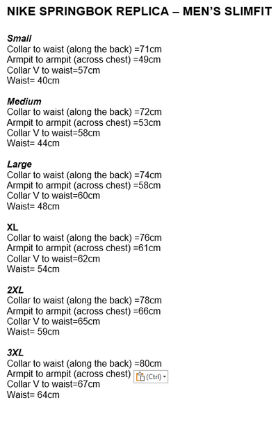 Nike Springbok – Men’s Slimfit