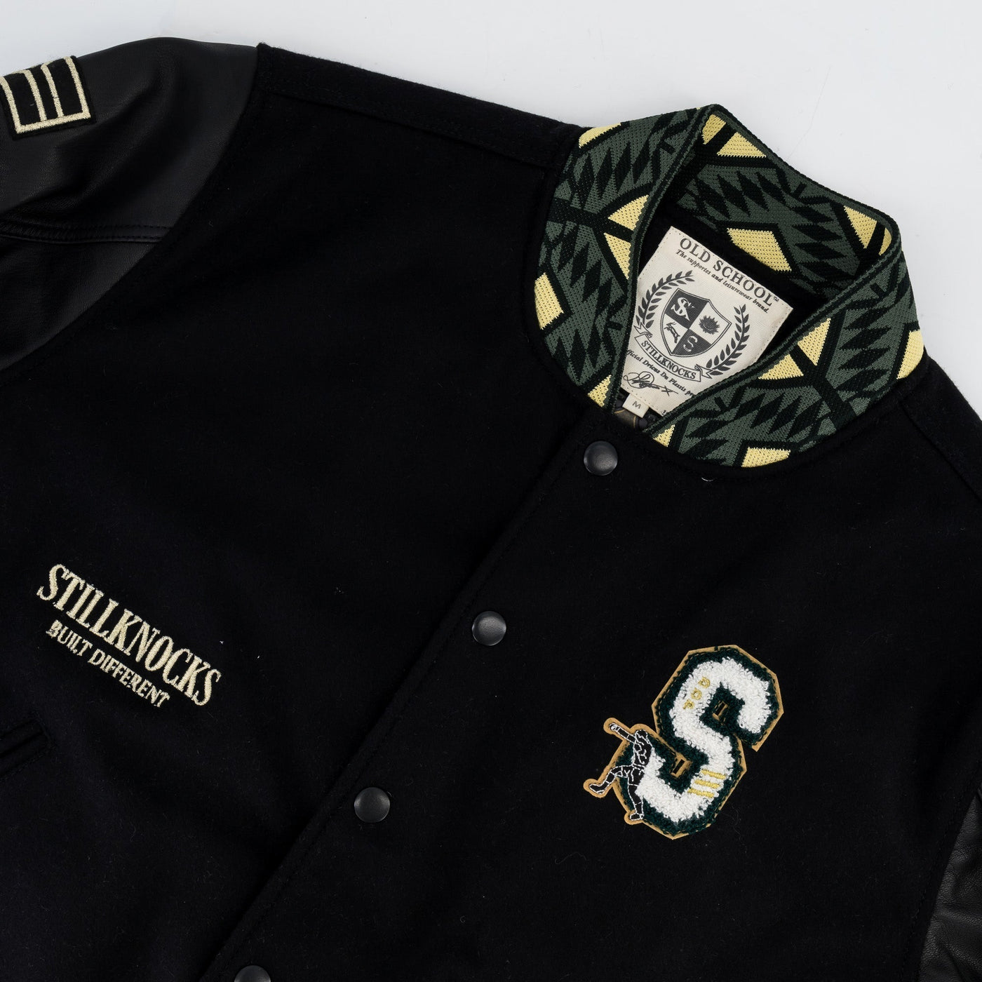 Stillknocks And Still Legends Bomber Jacket-Black