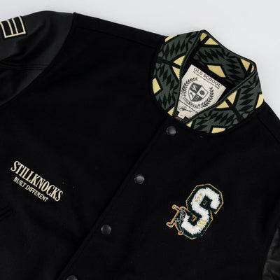 Stillknocks And Still Legends Bomber Jacket-Black