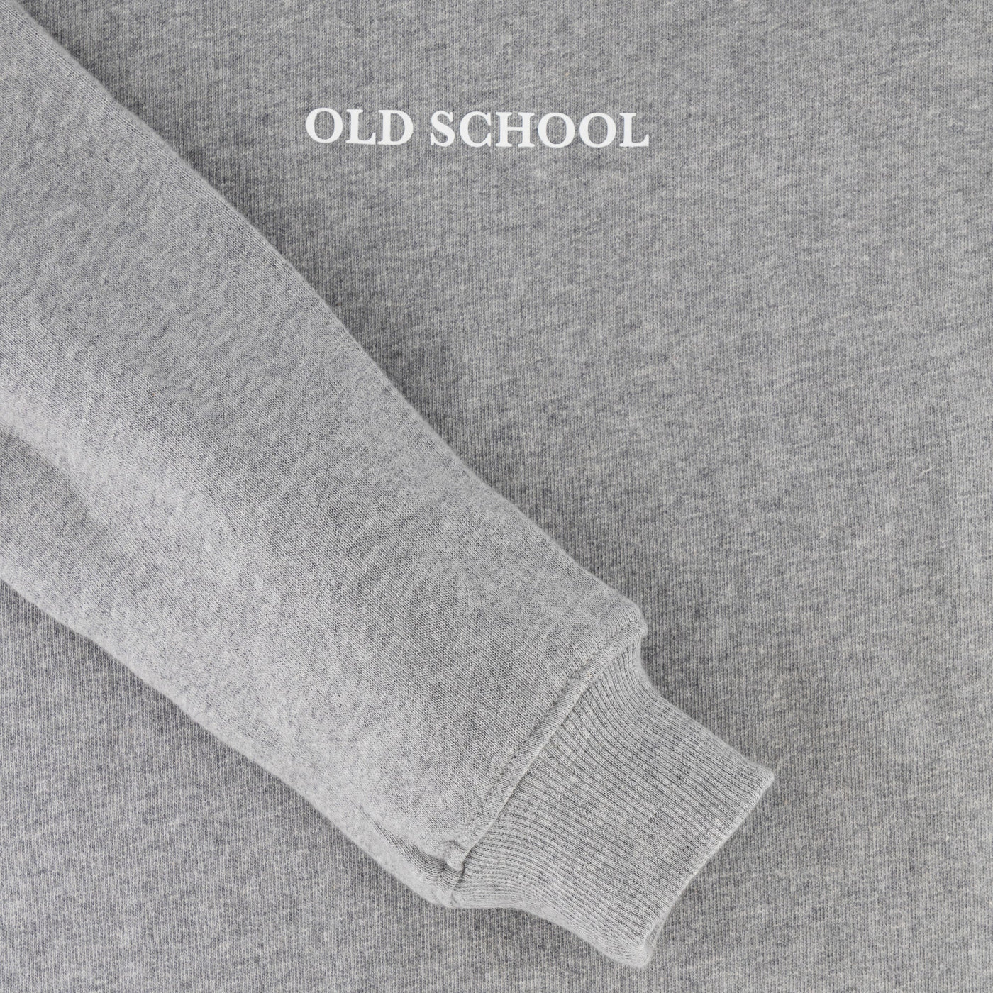 Old School Crew Neck Sweat-LT Grey Melange