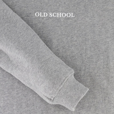 Old School Crew Neck Sweat-LT Grey Melange