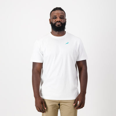 Springboks Sml Bok HS Regular Crew Tee-White