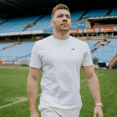 Springboks Sml Bok HS Regular Crew Tee-White