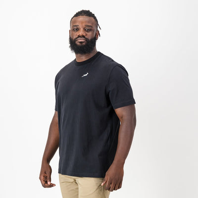 Springboks Sml Bok HS Regular Crew Tee-Black
