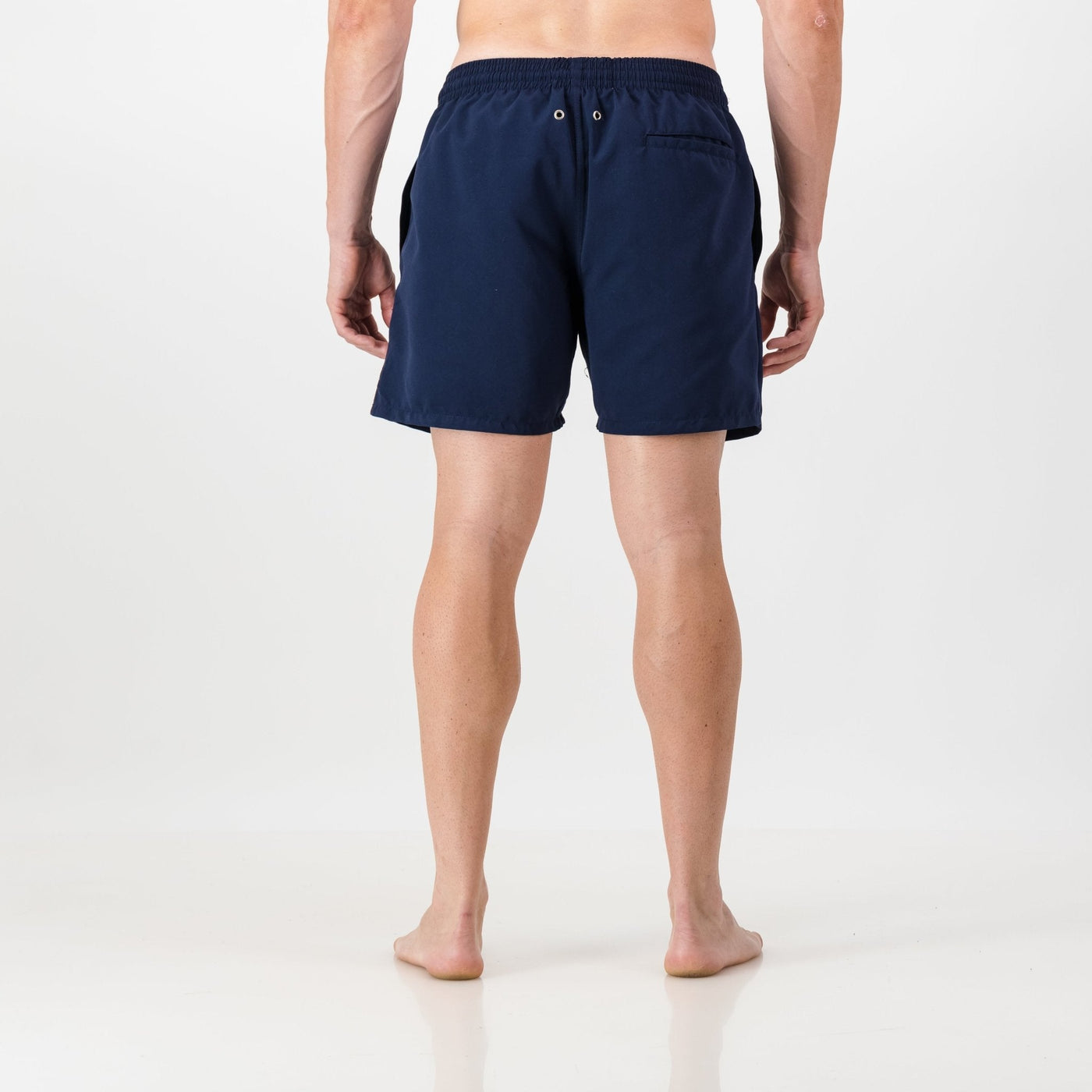 Springboks Pop Badge Swim Shorts-Navy