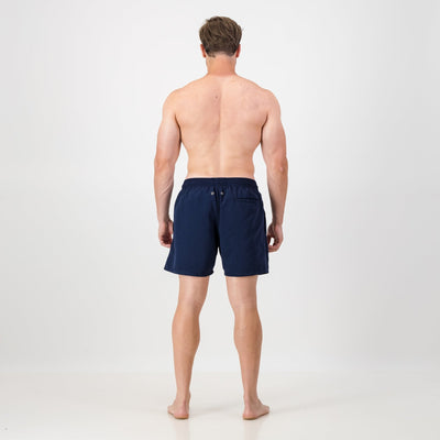 Springboks Pop Badge Swim Shorts-Navy