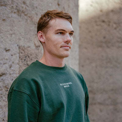Old School Crew Neck Sweat-OS Green