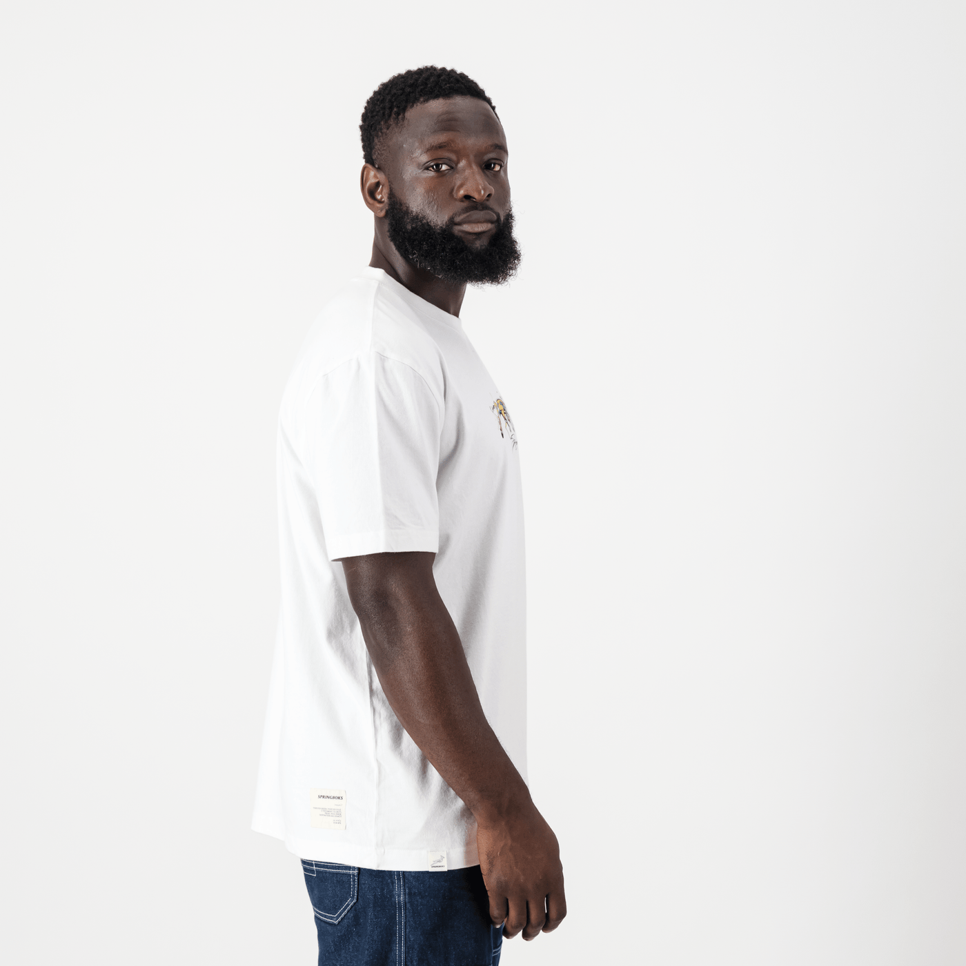 Springboks Graffiti Regular Crew Tee-White