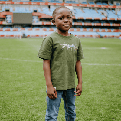 Springboks Graffiti Kids Crew Tee-Military Olive