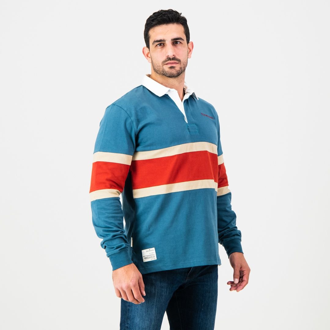 Old School Hoop LS Rugby Jersey-Tapestry