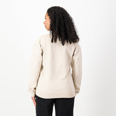 Old School Large Shield Crew Neck Sweat-Ivory