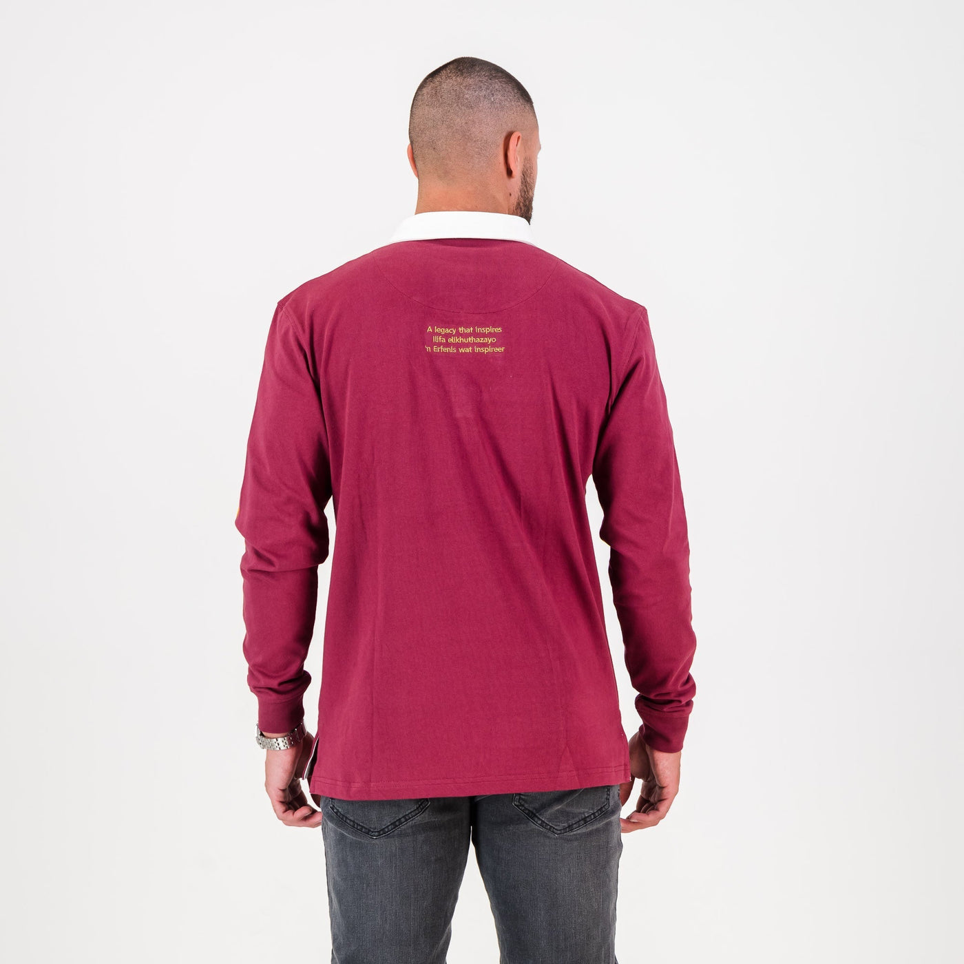 Schools Maties United LS Rugby Jersey-Maroon