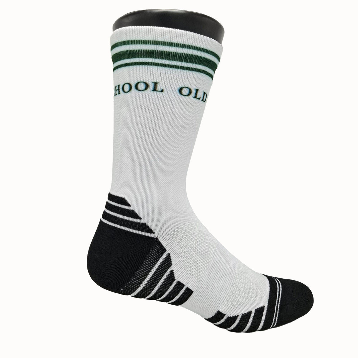 Old School Versus Socks-White