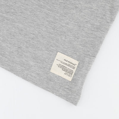 Old School Ellie Regular Crew Tee-LT Grey Melange