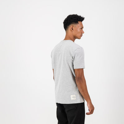 Old School Ellie Regular Crew Tee-LT Grey Melange