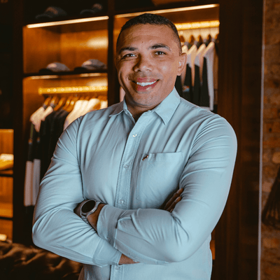 Springboks Oxford LS Shirt-Old Money Blue