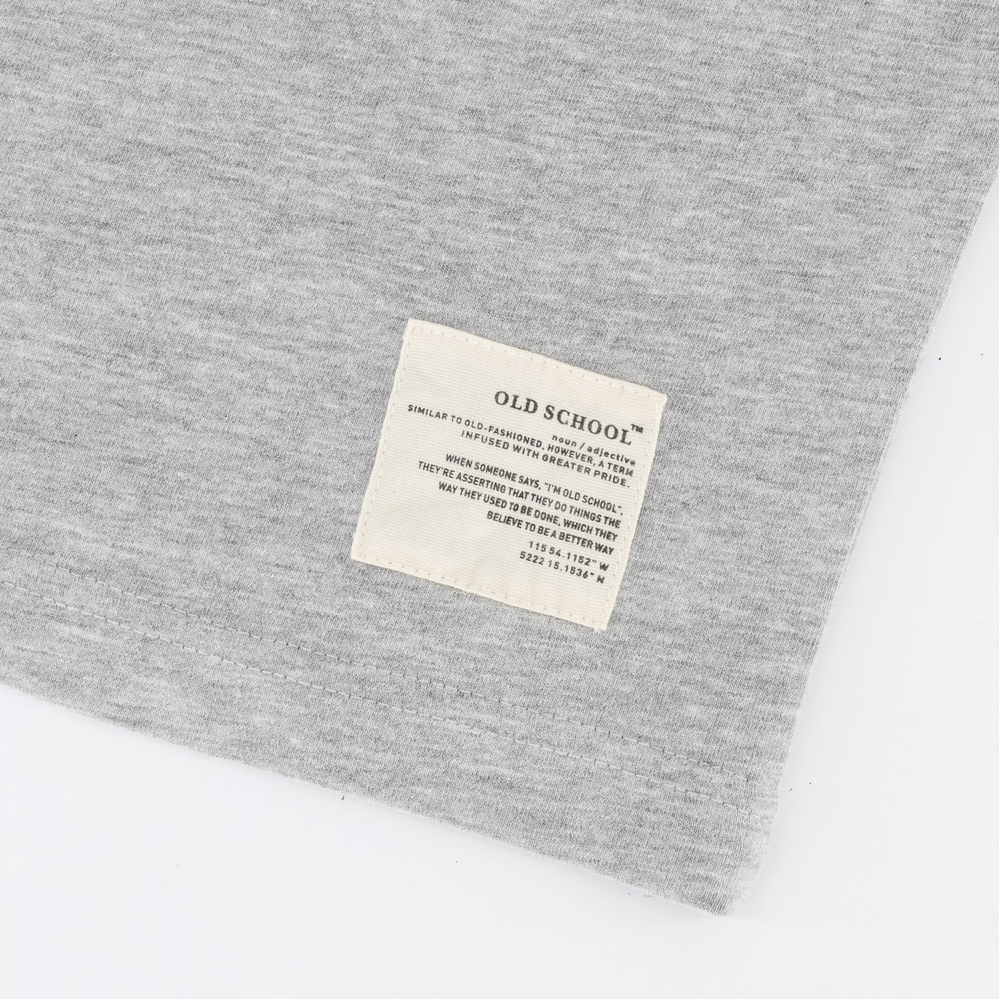 Old School Stellies Regular Crew Tee-LT Grey Melange