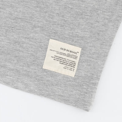 Old School Stellies Regular Crew Tee-LT Grey Melange