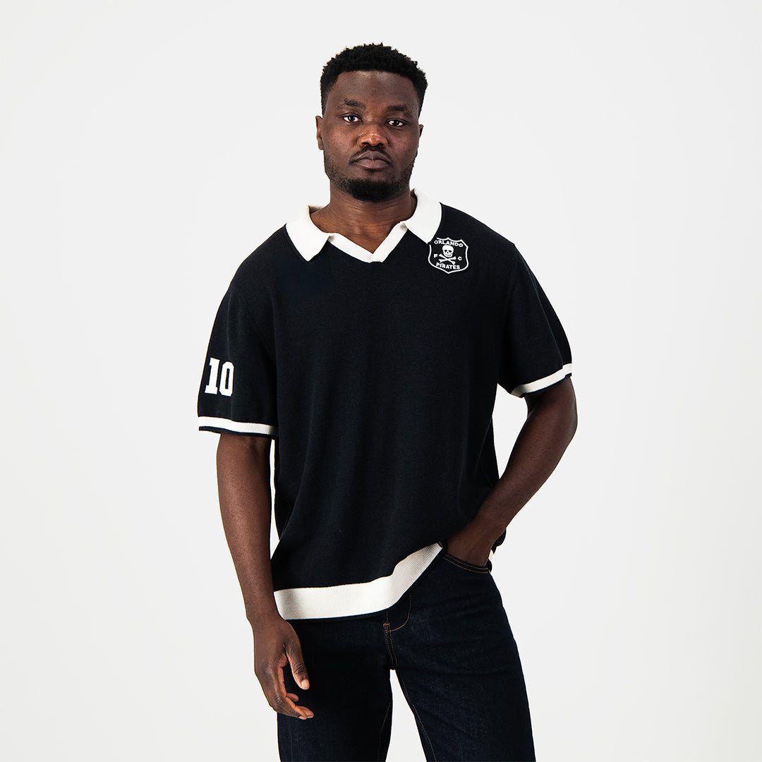 Orlando Pirates Knitted SS Jersey-Black