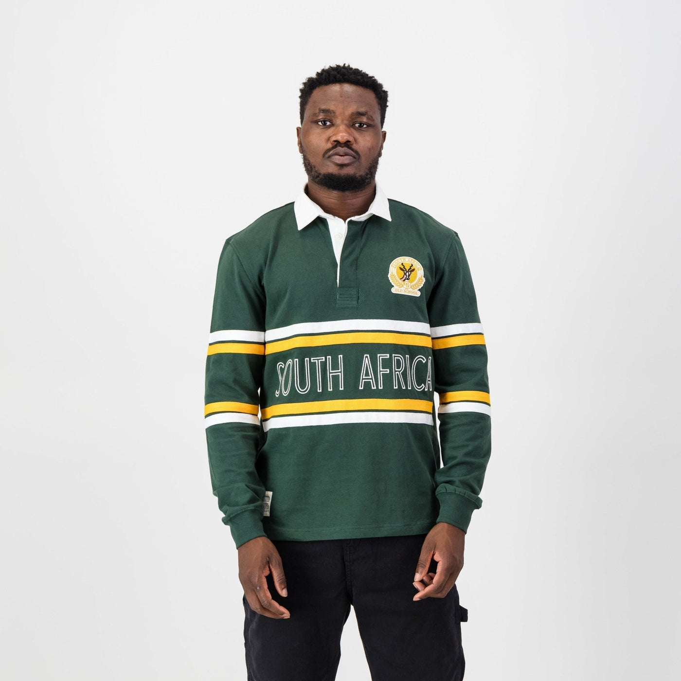SA Supporters Mid Field LS Rugby Jersey-OS Green