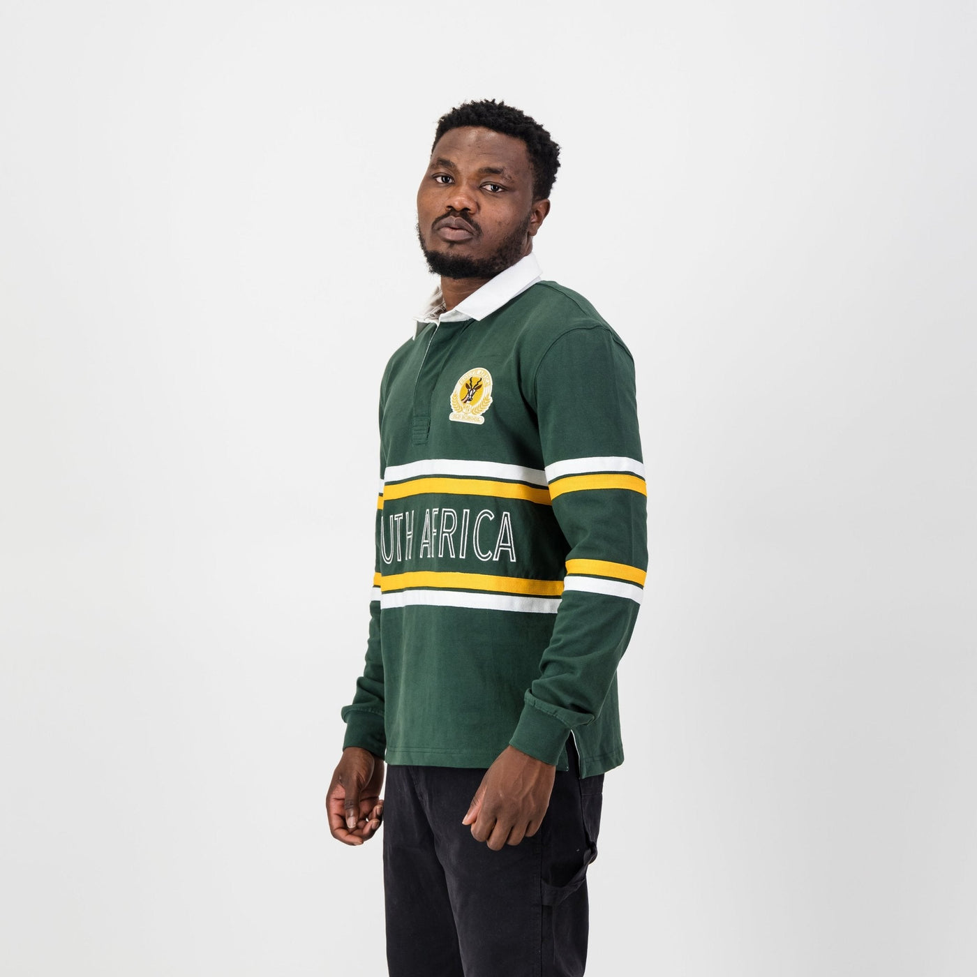 SA Supporters Mid Field LS Rugby Jersey-OS Green