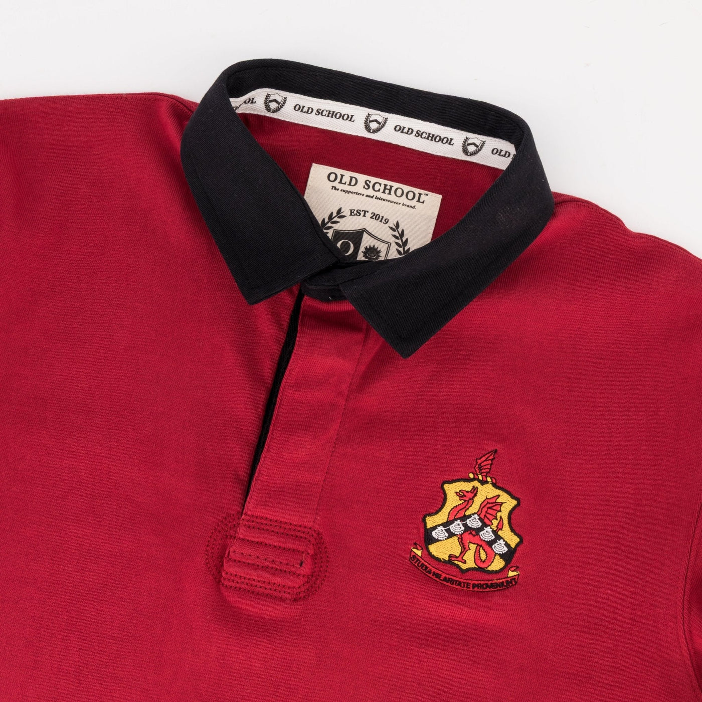 Schools Old Kingwoodian LS Rugby Jersey-Rio Red