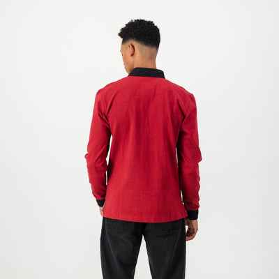 Schools Old Kingwoodian LS Rugby Jersey-Rio Red