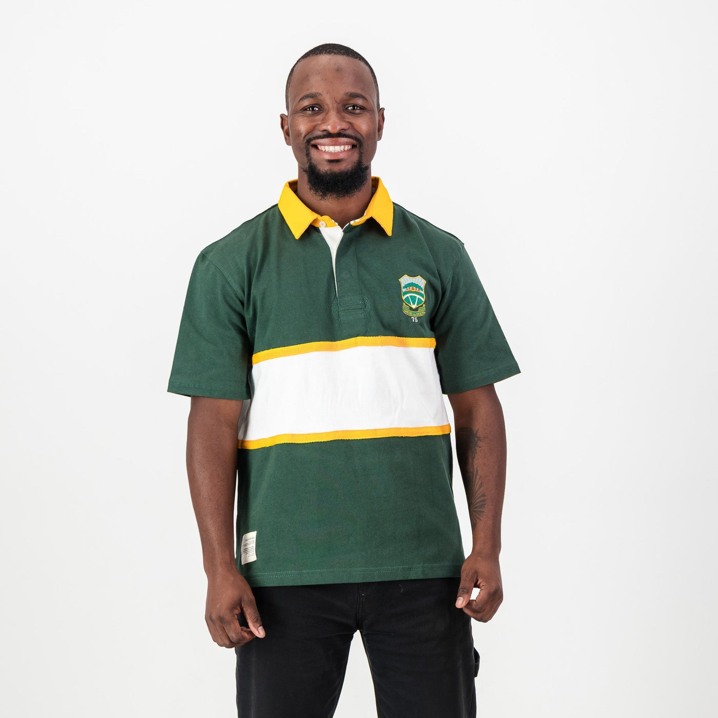 Schools Wonderboom Short Sleeve Rugby Jersey-Os Green