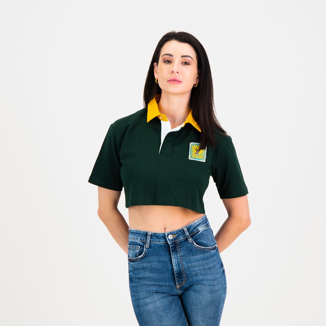 SA Supporters Old WC LS Rugby Jersey-OS Green