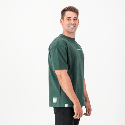 Springboks HS Word Boxy Crew Tee-OS Green