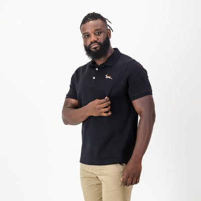 Springboks Nat Badge SS Polo-Black