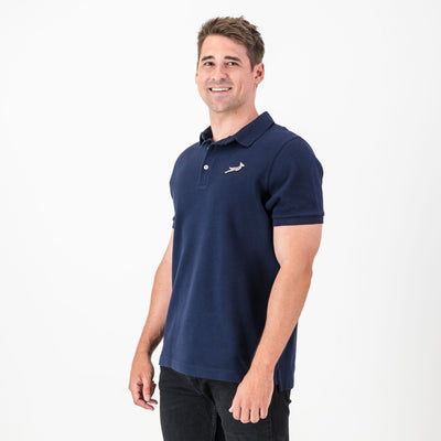 Springboks Pop Badge SS Polo-Navy