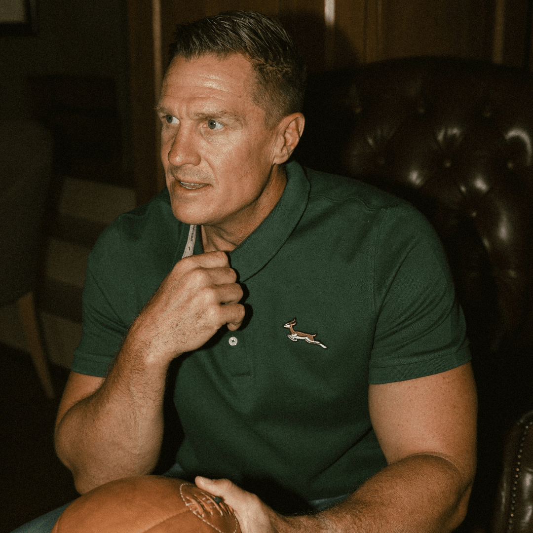 Springboks Nat Badge SS Polo-OS Green