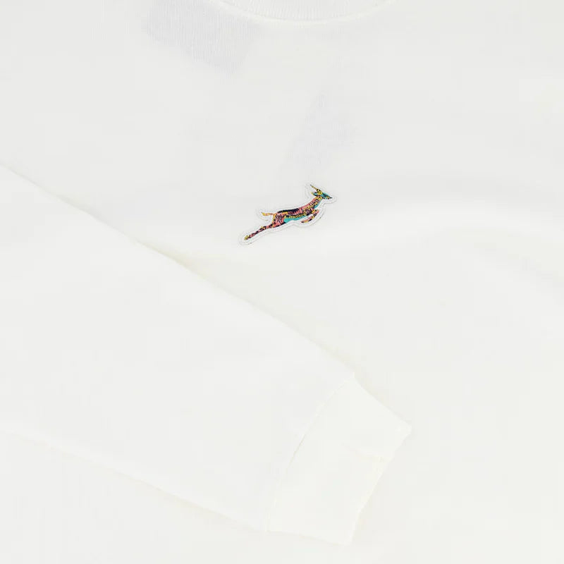 Springboks Pop Badge Crew Neck Sweat-Cloud Dancer