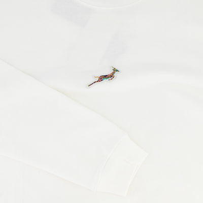 Springboks Pop Badge Crew Neck Sweat-Cloud Dancer