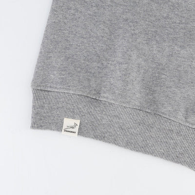Springboks Outline EMB Crew Neck Sweat-LT Grey Melange