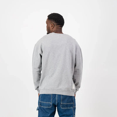 Springboks Outline EMB Crew Neck Sweat-LT Grey Melange