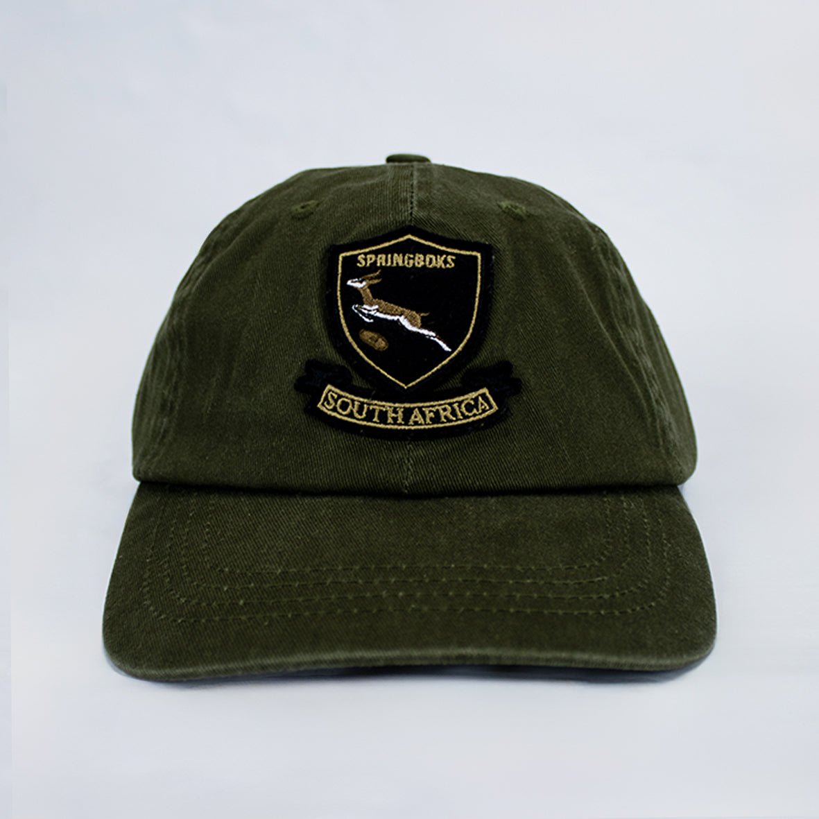 Springboks Shield Dad Cap-Military Olive