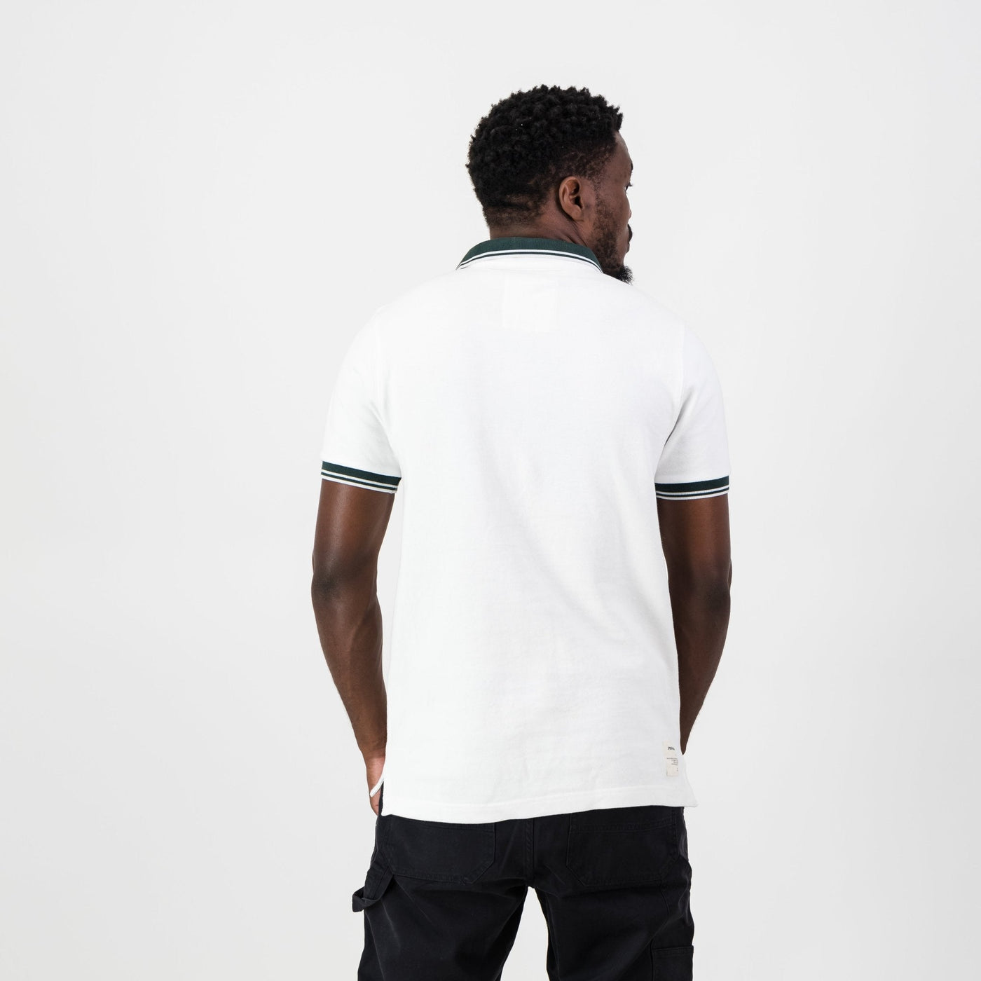 Springboks Tipped SS Polo-White