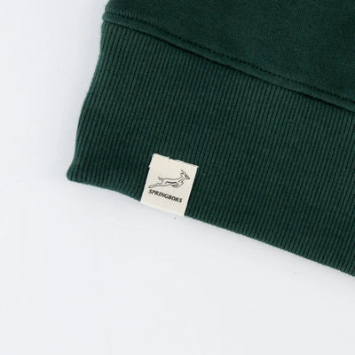 Springboks Classic Hoop Quarter Zip-OS Green