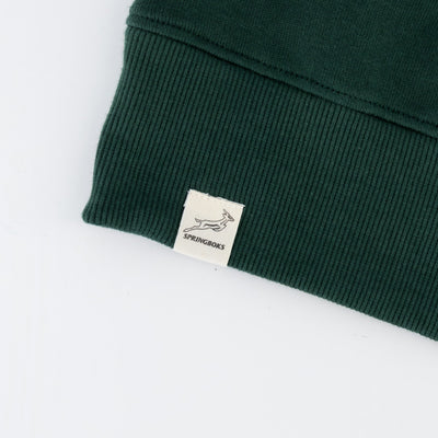 Springboks Classic Hoop Quarter Zip-OS Green