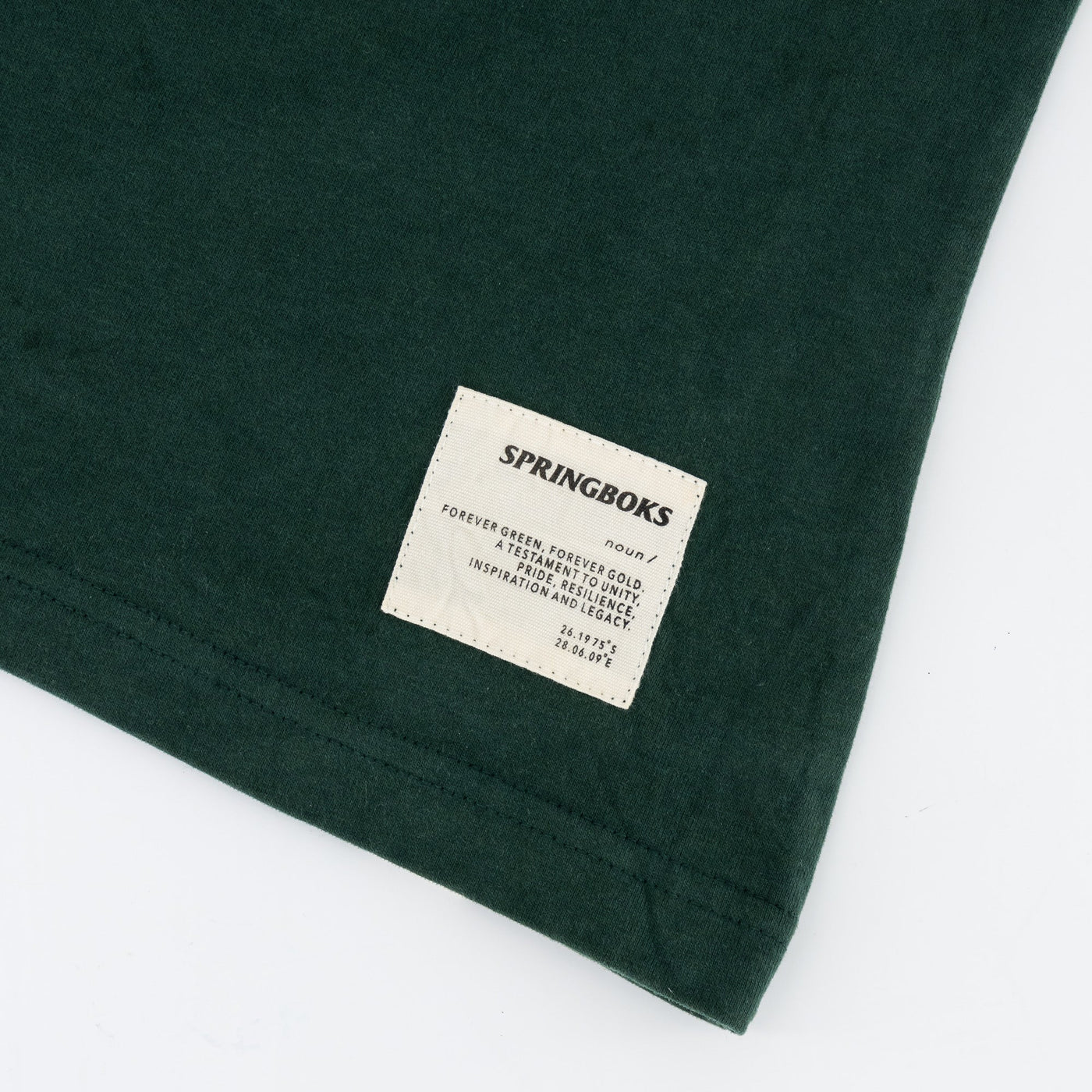 Springboks Outline Bok Ladies Crew Tee-OS Green