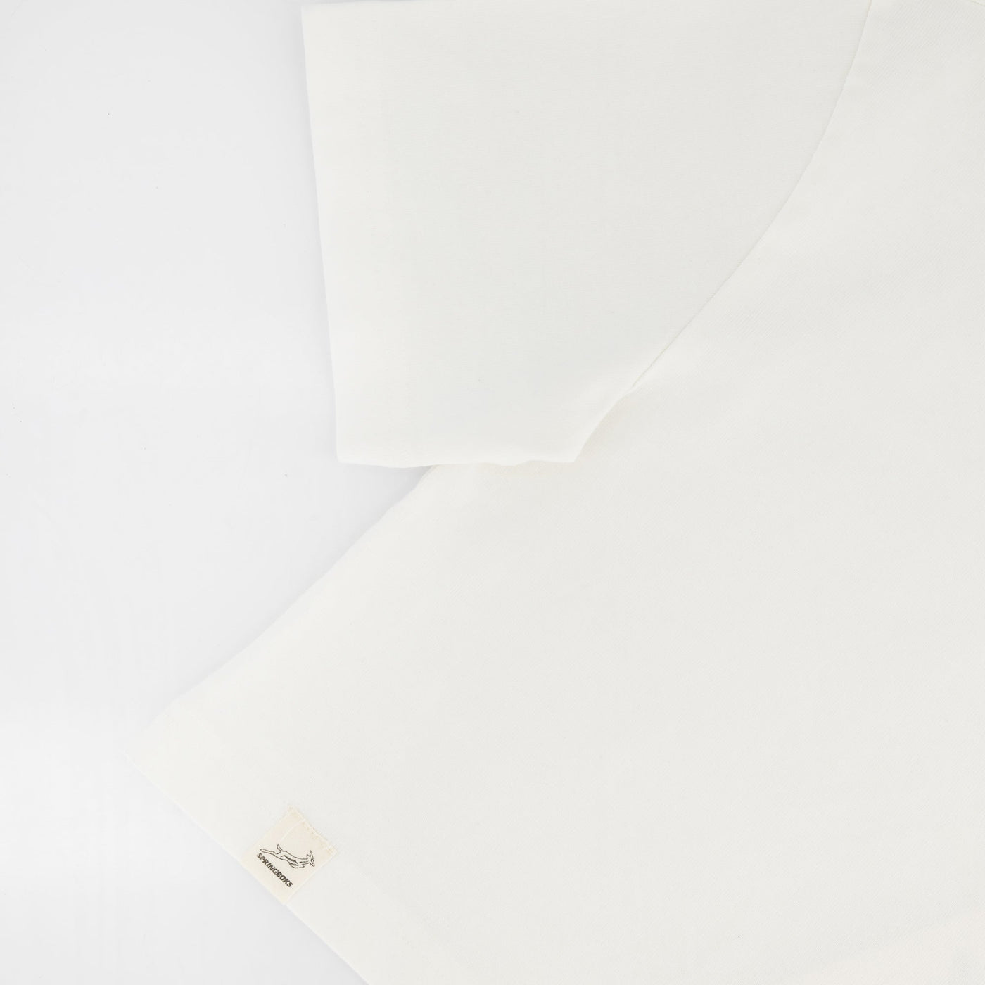 Springboks Pop Badge Ladies Boxy Crew Tee-White