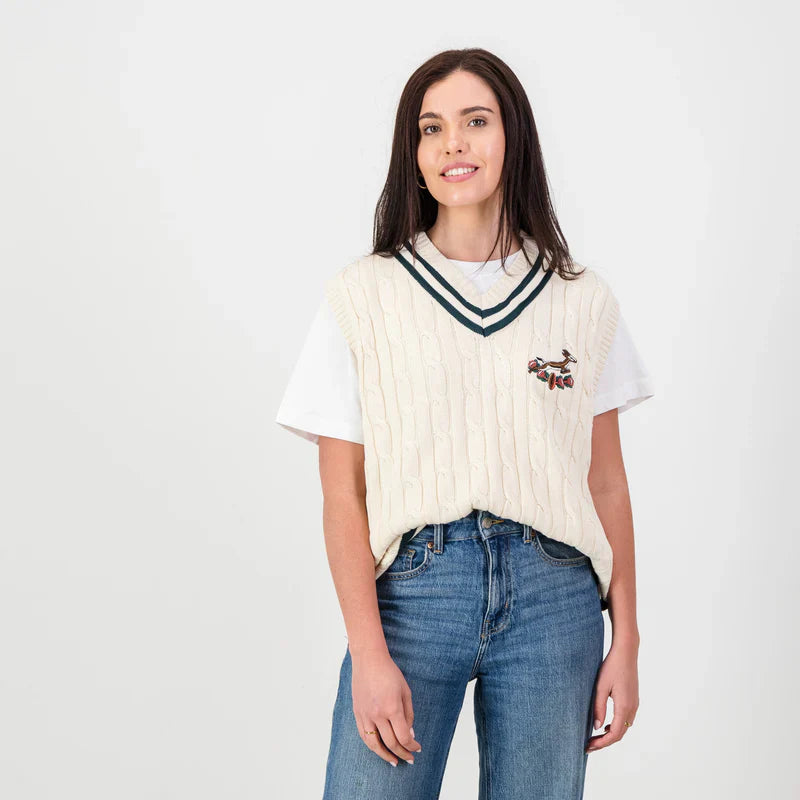 Springboks Vest Knit - Ivory