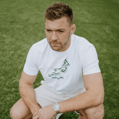 Springboks Triple Bok Regular Crew Tee-White