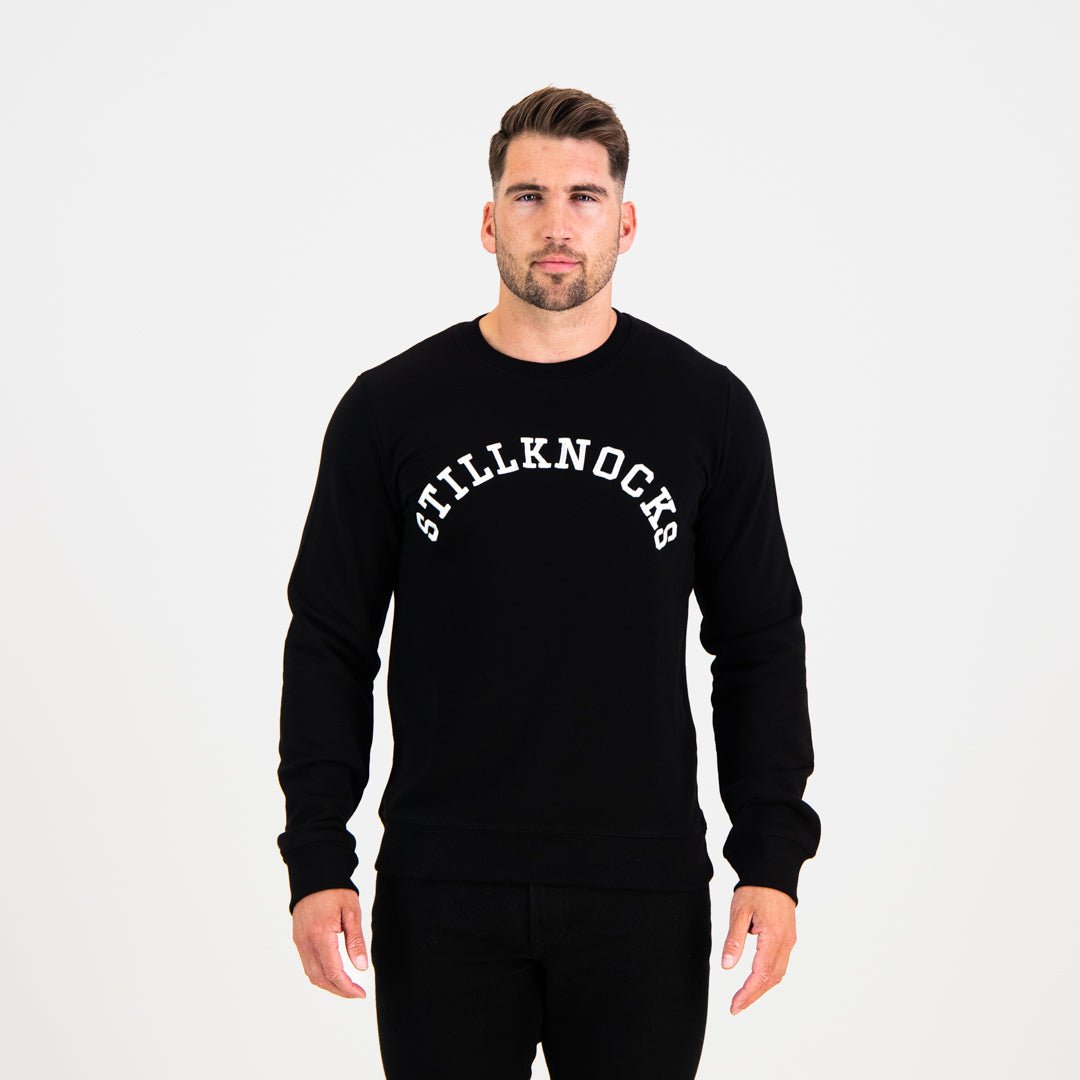Stillknocks Word Crew Neck Sweat Old-Black