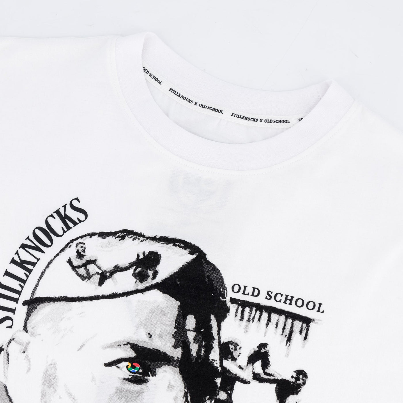 Stillknocks OG Artwork Boxy Crew Tee-White