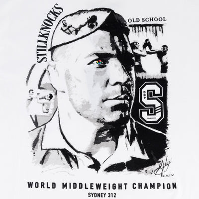 Stillknocks OG Artwork Boxy Crew Tee-White