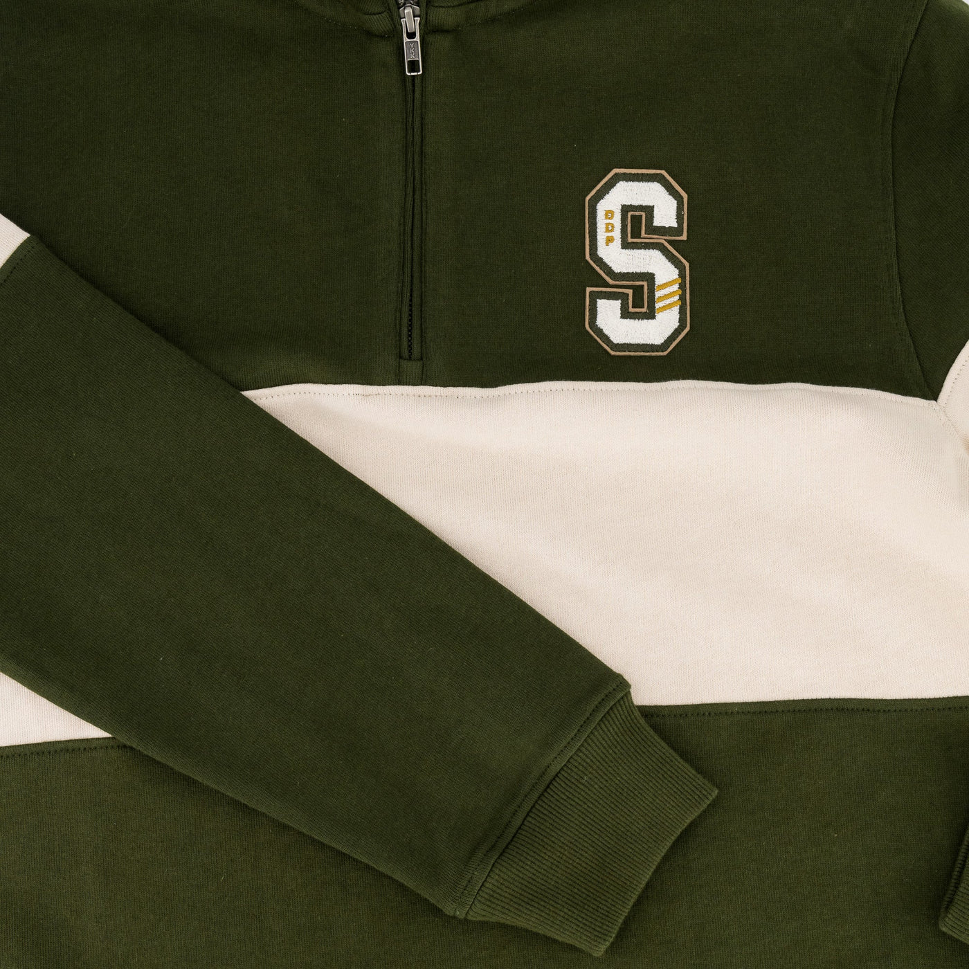 Stillknocks S Hoop Quarter Zip Sweat-Military Olive