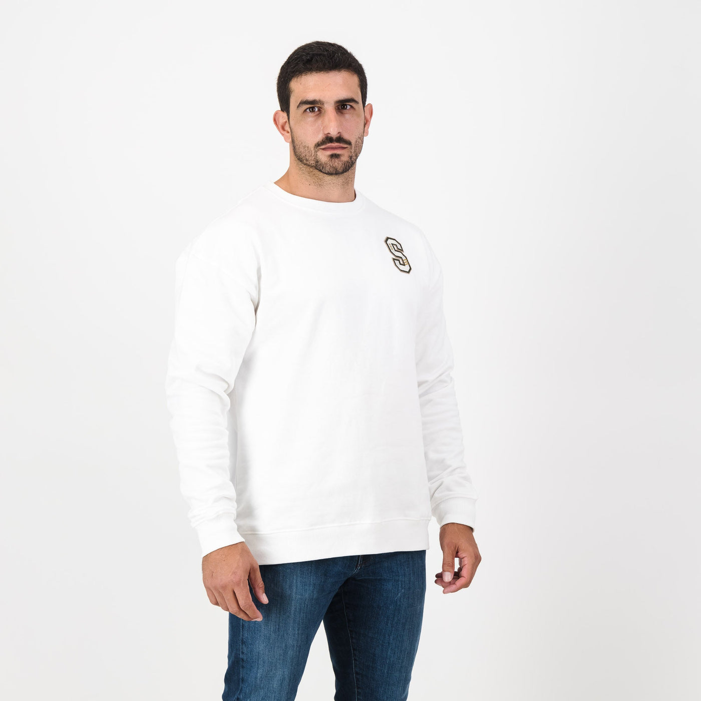 Stillknocks S Crew Neck Sweat-Cloud Dancer